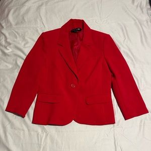 red blazer